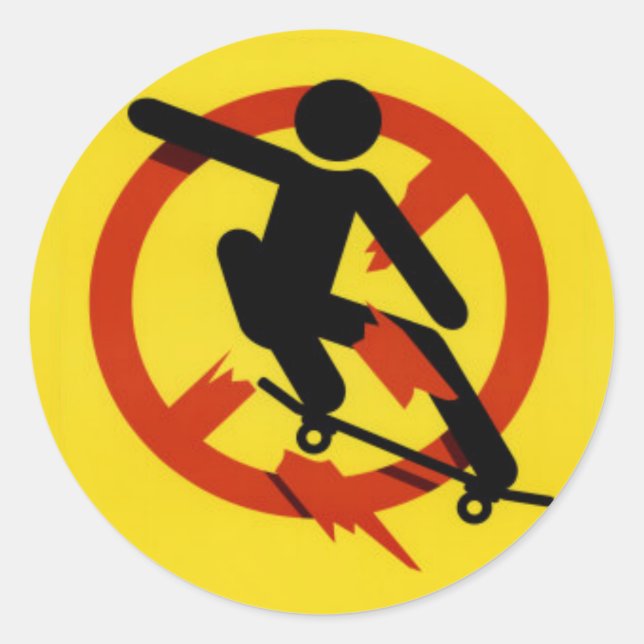 Sticker Rond patiner (Devant)