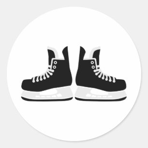 Sticker Rond Patins de hockey