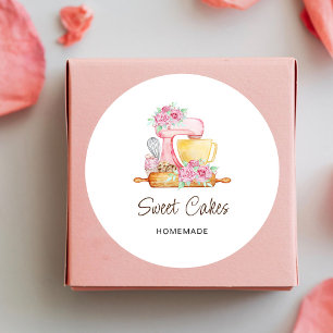 Sticker Rond Pâtisserie Sweet Cakes 