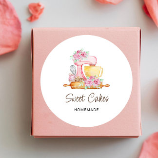 Sticker Rond Pâtisserie Sweet Cakes