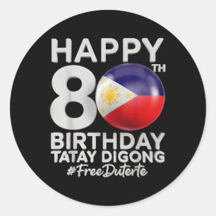 Sticker Rond Patrimoine philippin Duterte Patriots tenues Tee