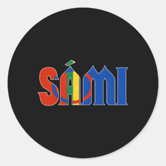 Sticker Rond Patrimoine Sami Ou Sami Finlande Suède Norvège