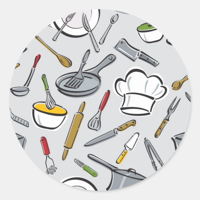 Sticker Rond Patters de Kitchen Tool (Devant)