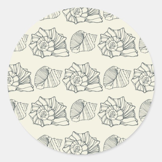 Sticker Rond Patters de Shell (Devant)