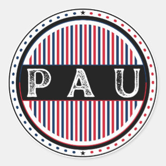 Sticker Rond Pau City Pride Emblem – French Identity