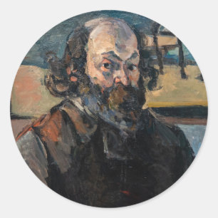 Sticker Rond Paul Cezanne - Autoportrait