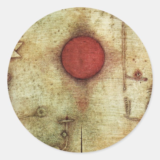 Sticker Rond Paul Klee Ad Marginem (Devant)