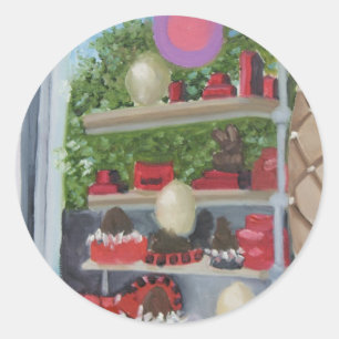 STICKER ROND PAUL LAMOTTE : 27 ENDROIT NAPOLEON BONAPARTE