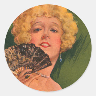 Sticker Rond Paula Brand de Père Noël Paula