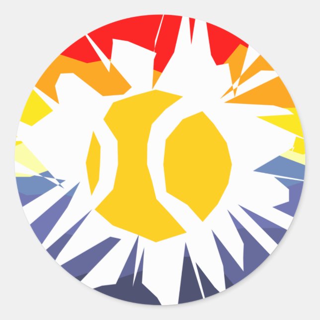 Sticker Rond Pause tennis (Devant)