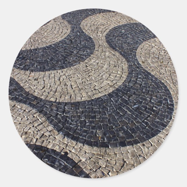 Sticker Rond Pavée Portugaise (Devant)