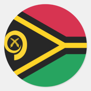 Sticker Rond Pavillon Vanuatu