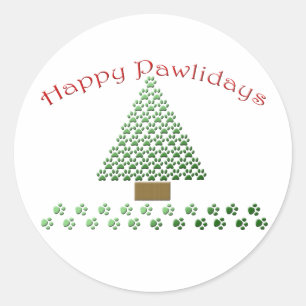Sticker Rond pawlidays heureux copy1