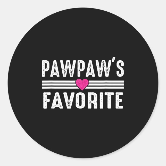 Sticker Rond Pawpaw's Favorite  (Devant)