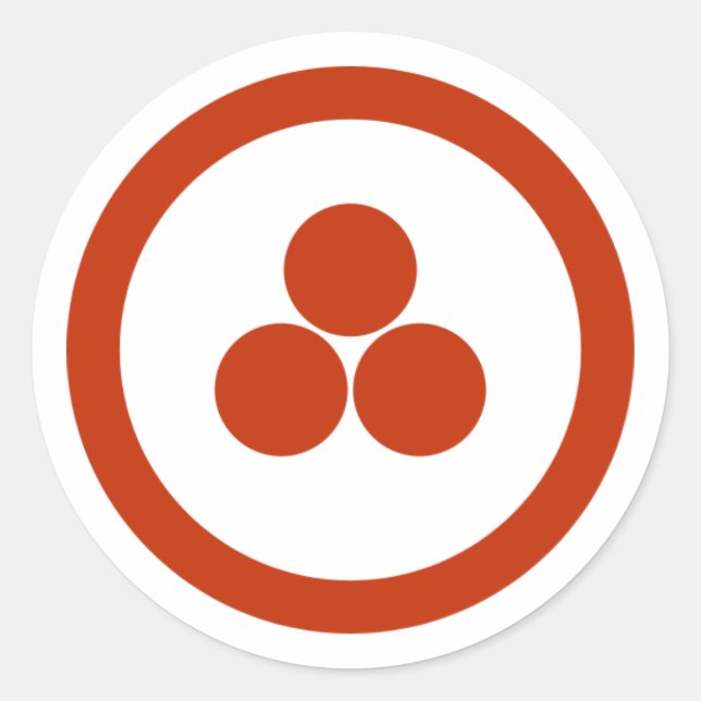 Sticker Rond Pax Cultura stationnaire (Devant)