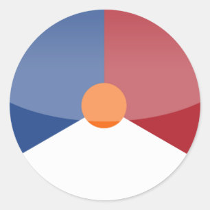 Sticker Rond Pays-Bas