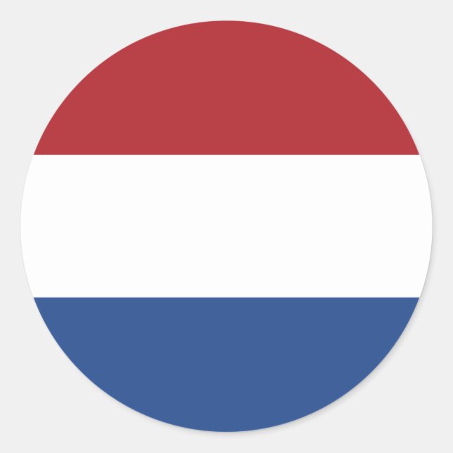 Sticker rond Pays-Bas Flag Classic (Devant)