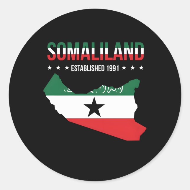 Sticker Rond Pays du Somaliland (Devant)
