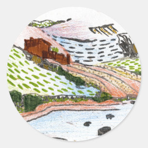 Sticker Rond Pays gallois