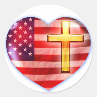 Sticker Rond Paysage du coeur #1