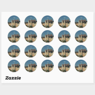 Sticker Rond paysage urbain de Suède