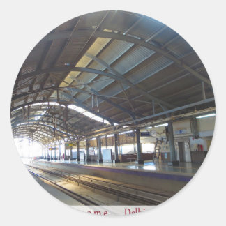 Sticker Rond Paysages phares AWESOME DELHI METRO Railway