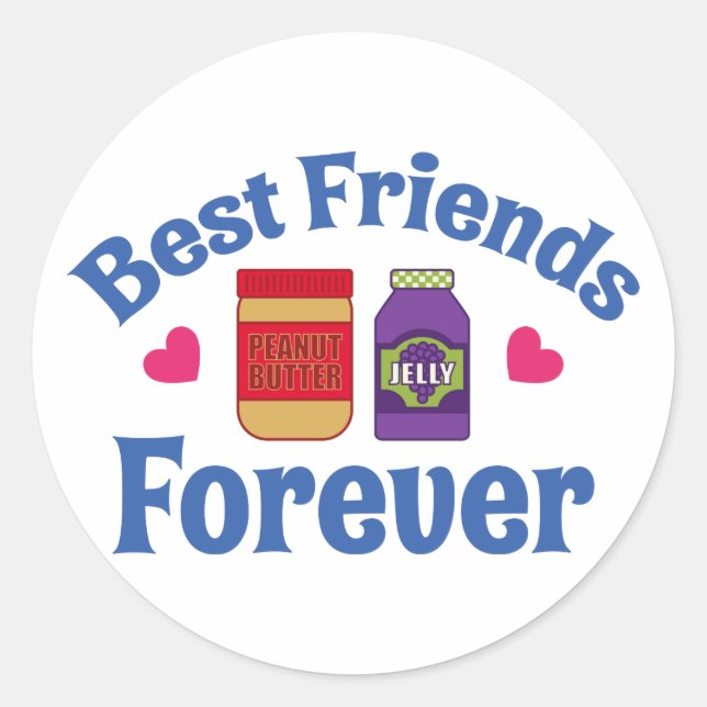 STICKER ROND PB&J BFF (Devant)