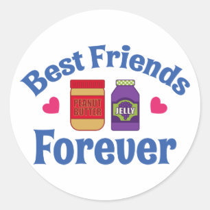 STICKER ROND PB&J BFF