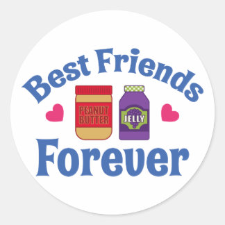 STICKER ROND PB&J BFF