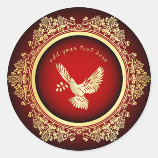 Sticker rond Peace Dove