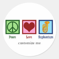 Peace Love Euphonium Cute Custom