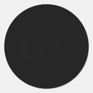 Sticker Rond Peace Love Volleyball Amusement Jouer Jeu Volleyba