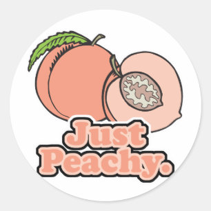 Sticker Rond Peach Peach