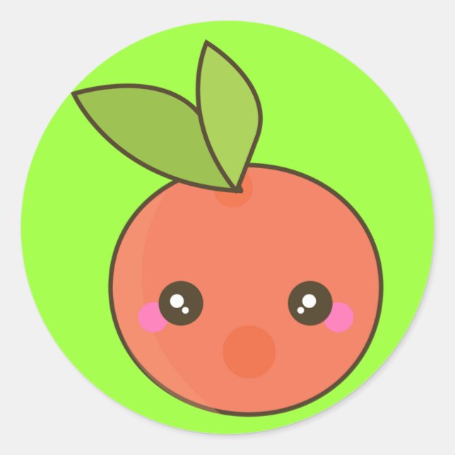 Sticker Rond Peachy Keen (Devant)