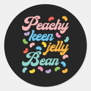 Sticker Rond Peachy Keen Jelly Bean