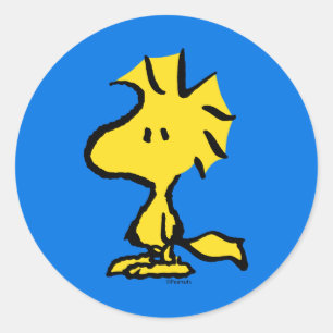 Sticker Rond Peanuts   Snoopy's Friend Woodstock