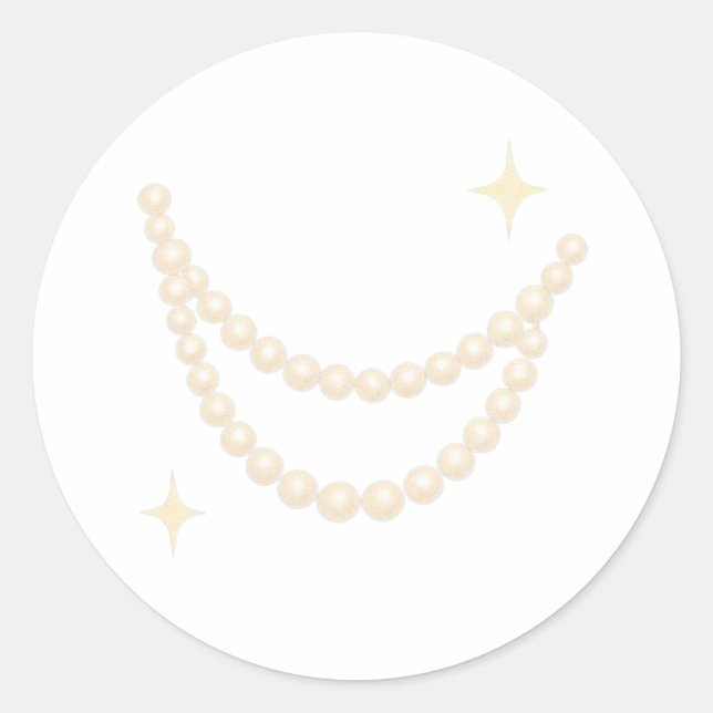 Sticker Rond Pearl garland sway (Devant)