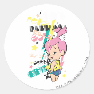 Sticker Rond PEBBLES™ 80s Punk