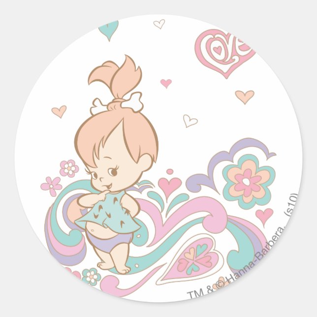 Sticker Rond PEBBLES™ Love (Devant)