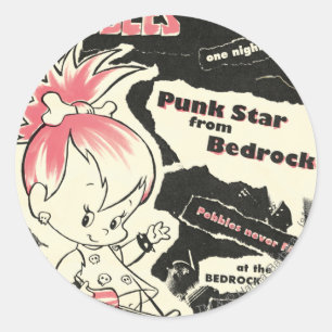 Sticker Rond PEBBLES™ Punk Rock Legend