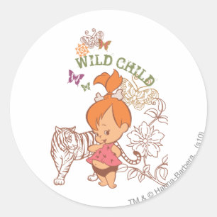 Sticker Rond PEBBLES™ Wild Child