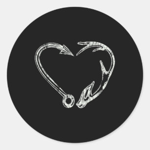 Sticker Rond Pêche & Chasseur de rameaux Antler Elk Chasse de c