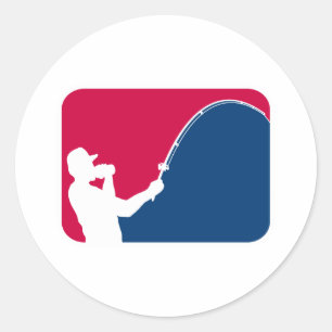 Sticker Rond Pêche de ligue