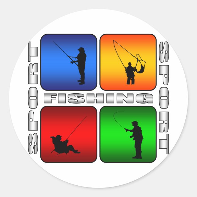 Sticker Rond Pêche Spectaculaire (Devant)