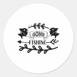 Sticker Rond Pêche terminée