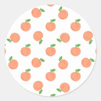 Sticker Rond Pêches 