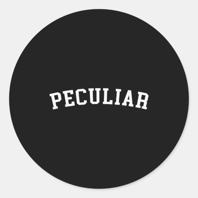 Sticker Rond Peculiar  (Devant)