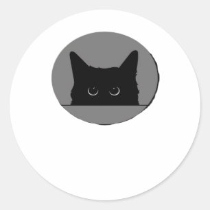 Sticker Rond Peek-A-Boo drôle