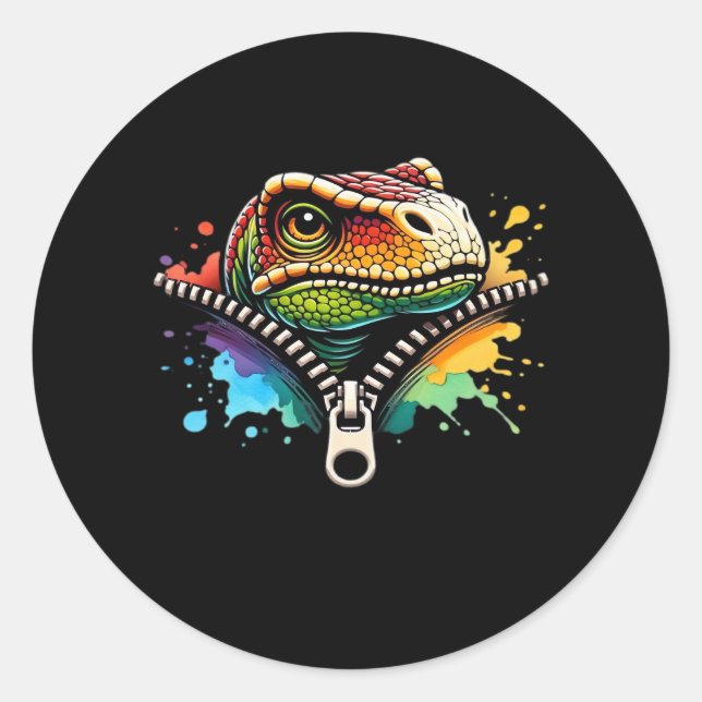 Sticker Rond Peekabo Conception Pour Halloween (Devant)