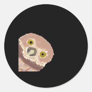 Sticker Rond Peekabo Drôle Conception Pour Halloween
